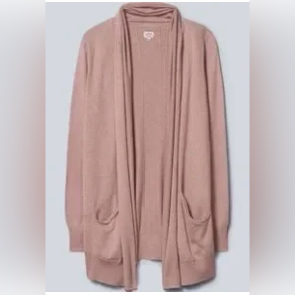 Wilfred silk and cashmere cardigan burgundy